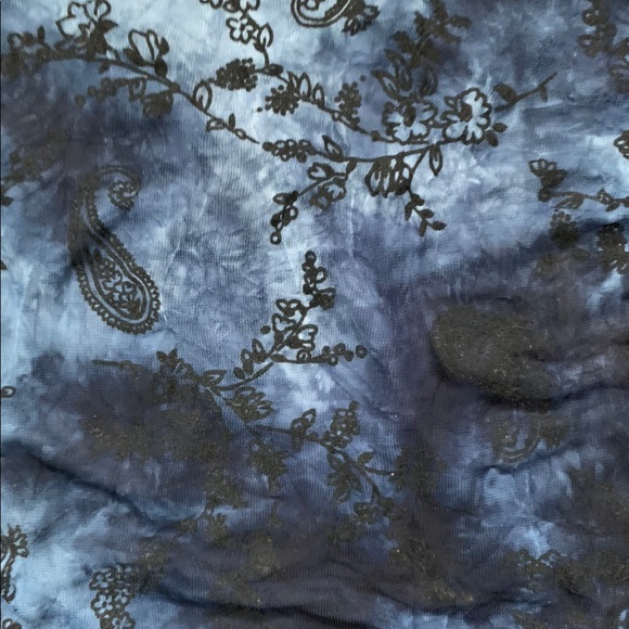 Unbranded Tie Dye Mesh Paisley Long Sleeve - Picture 3 of 3
